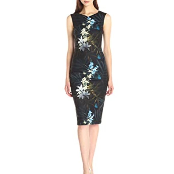 Ted Baker Dresses & Skirts - Ted Baker Twilight Floral Fitted Midi Dress NWT
